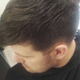 Men's hair styling that has been done by our team