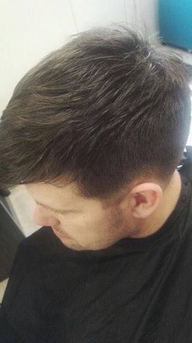 Men's hair styling that has been done by our team