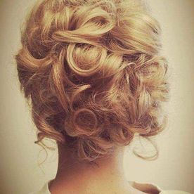 Wedding day styled hair done by our team