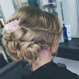 Wedding hair work that has been completed by our professionals 